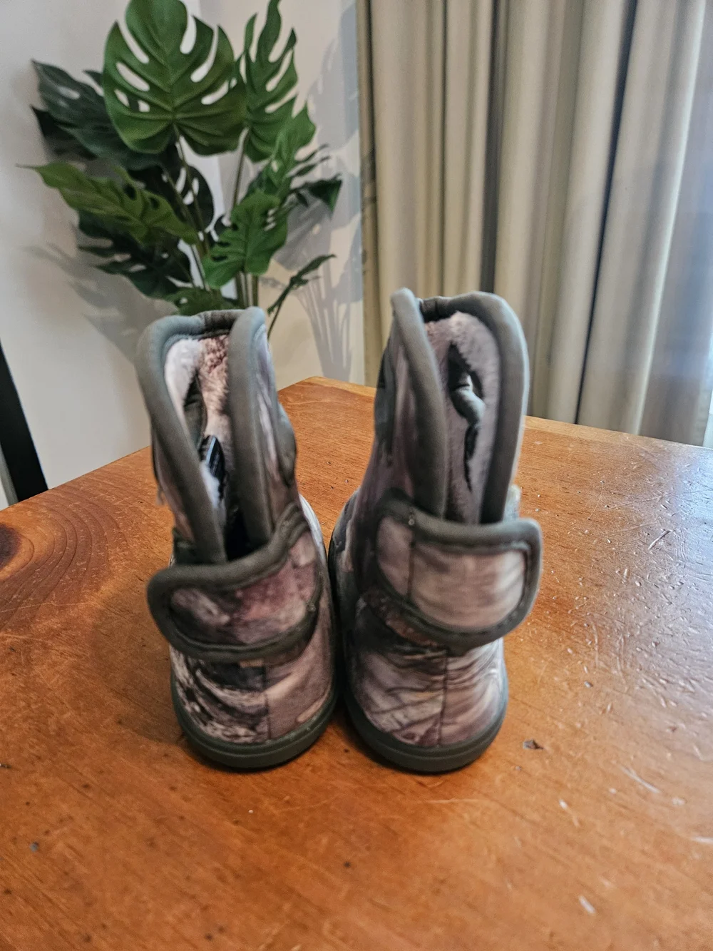 Bogs Kids Camo Pull-On Boots - Gray